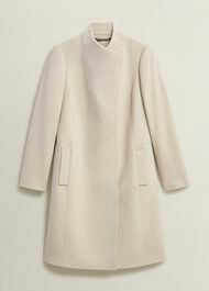 Marissa Wool Coat, Buff Grey, hi-res