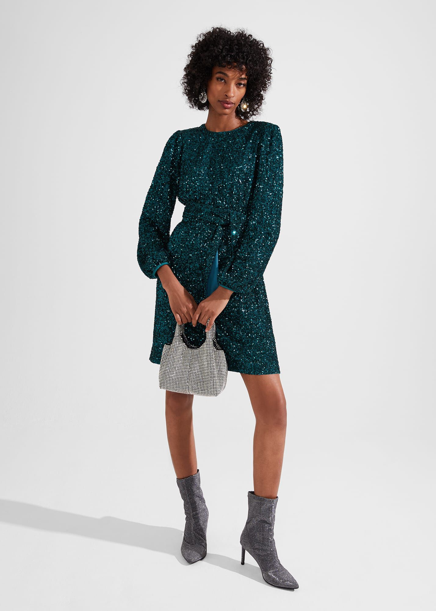 Bette Sequin Dress Hobbs UK