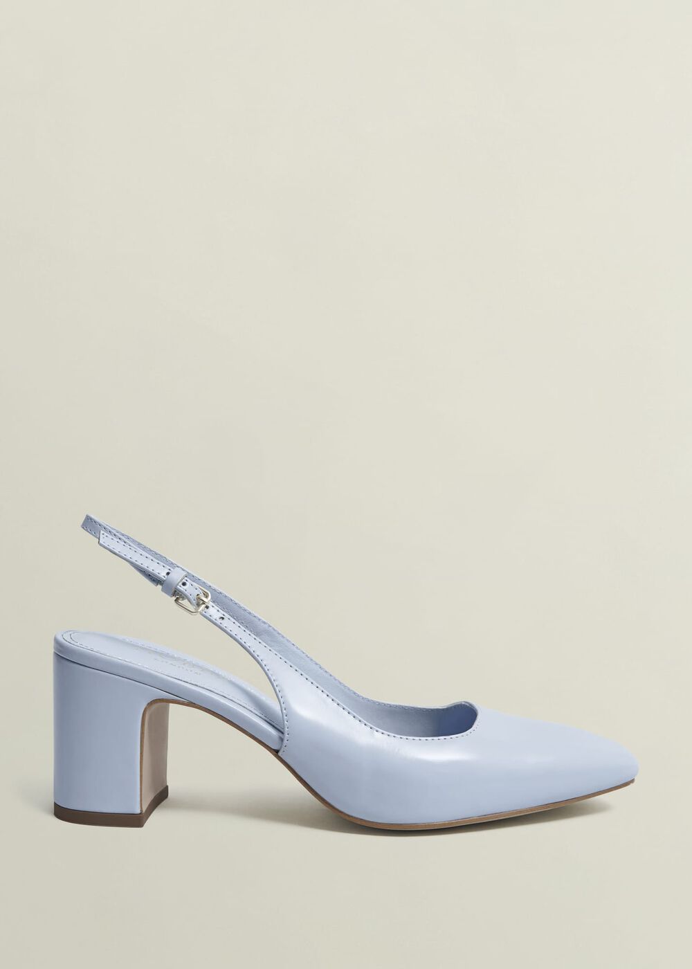 Lily Leather Slingbacks, Pale Blue, hi-res