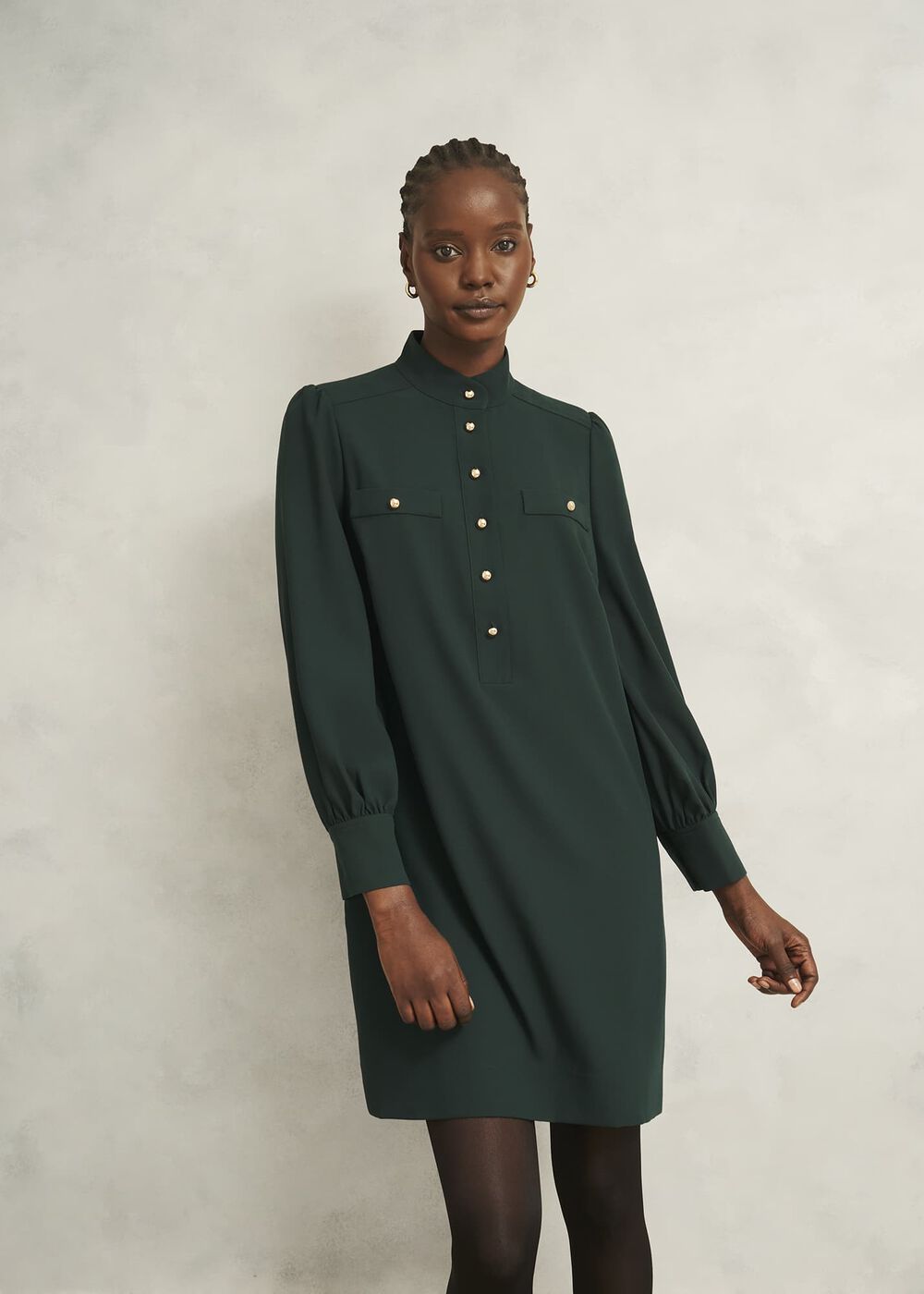 Stephanie Dress, Ponderosa Green, hi-res
