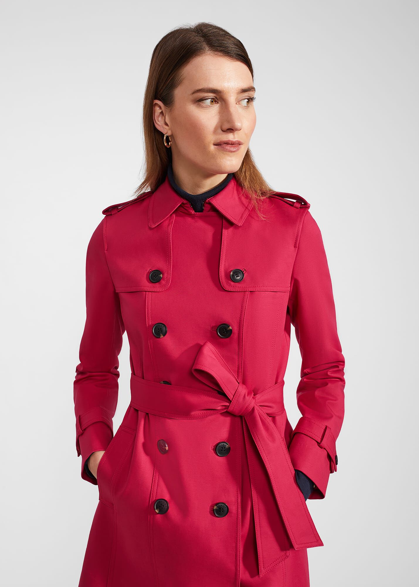 Petite Saskia Shower Resistant Trench Coat | Hobbs US |