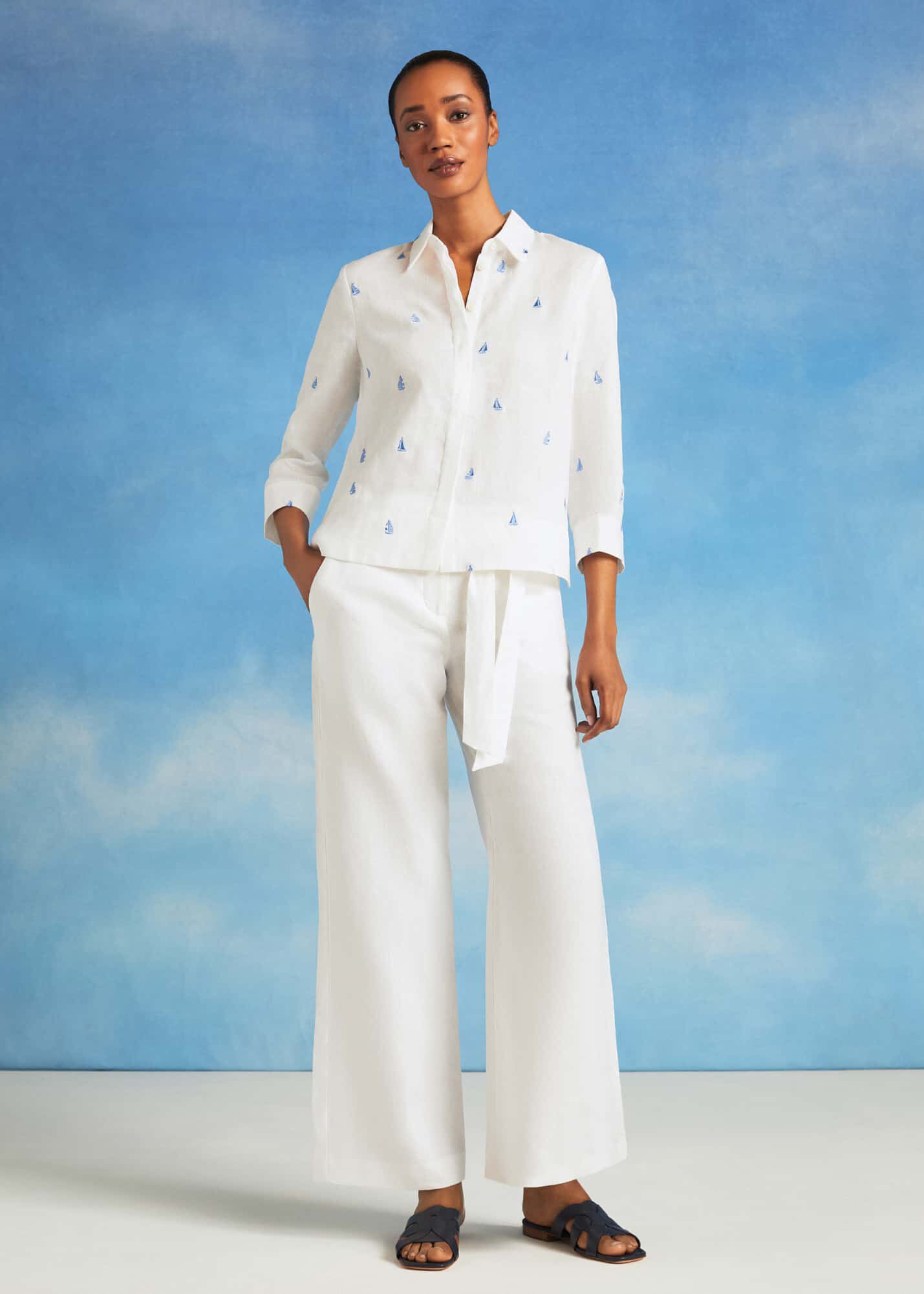 Embroidered Nita Shirt Outfit