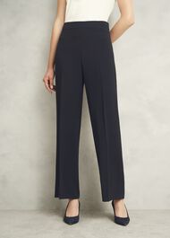 Petite Mel Wide Pants, Navy, hi-res