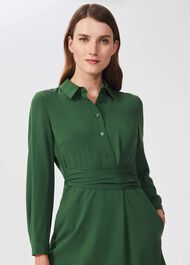 Ina Shirt Dress, Forest Green, hi-res
