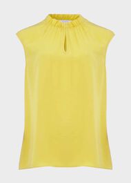Hester Sleeveless Blouse, Corn Yellow, hi-res