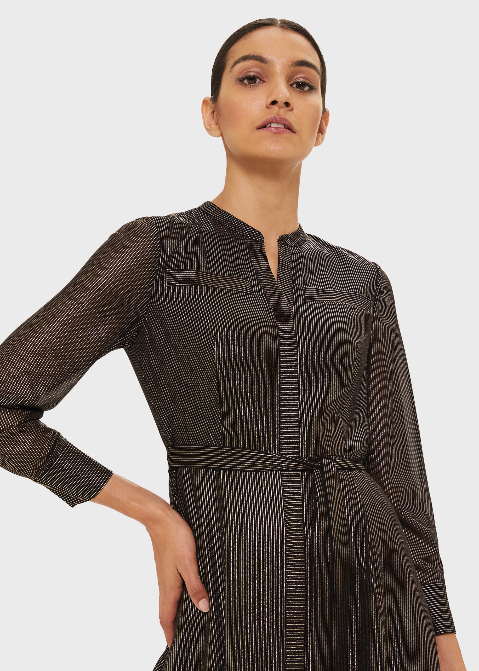 hobbs black shirt dress