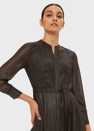 Wren Shirt Dress, Black Gold, hi-res