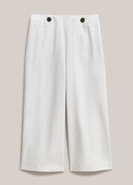 Kimmi Crop Trousers, White, hi-res