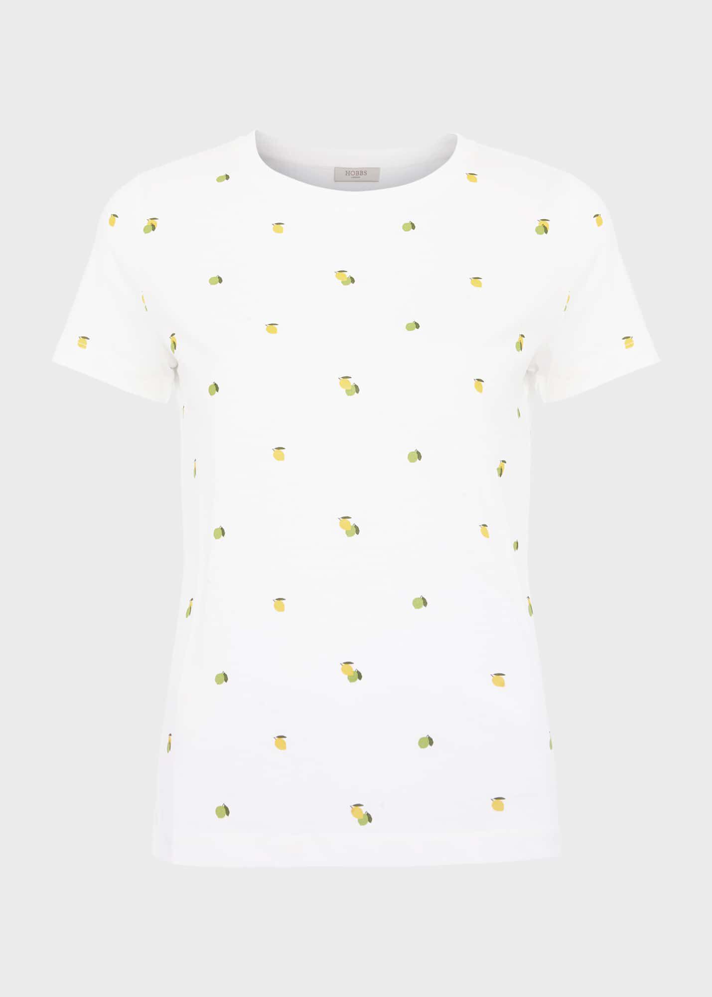 ホブズ HOBBS PIXIE PRINTED T-SHIRT （WHITE YELLOW） Pixie Printed T-Shirt | Hobbs UK |
