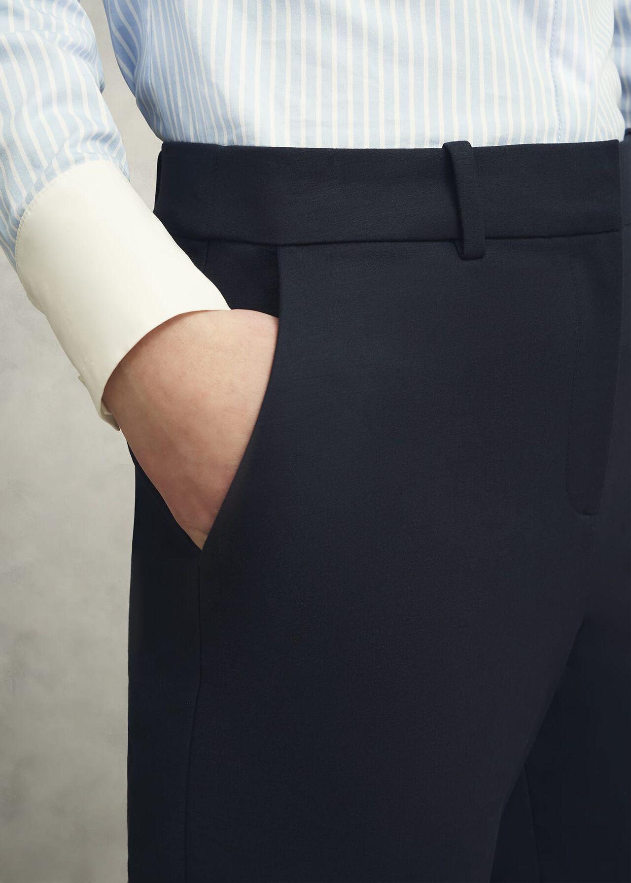 Nicky Tapered Travel Pants, Navy, hi-res