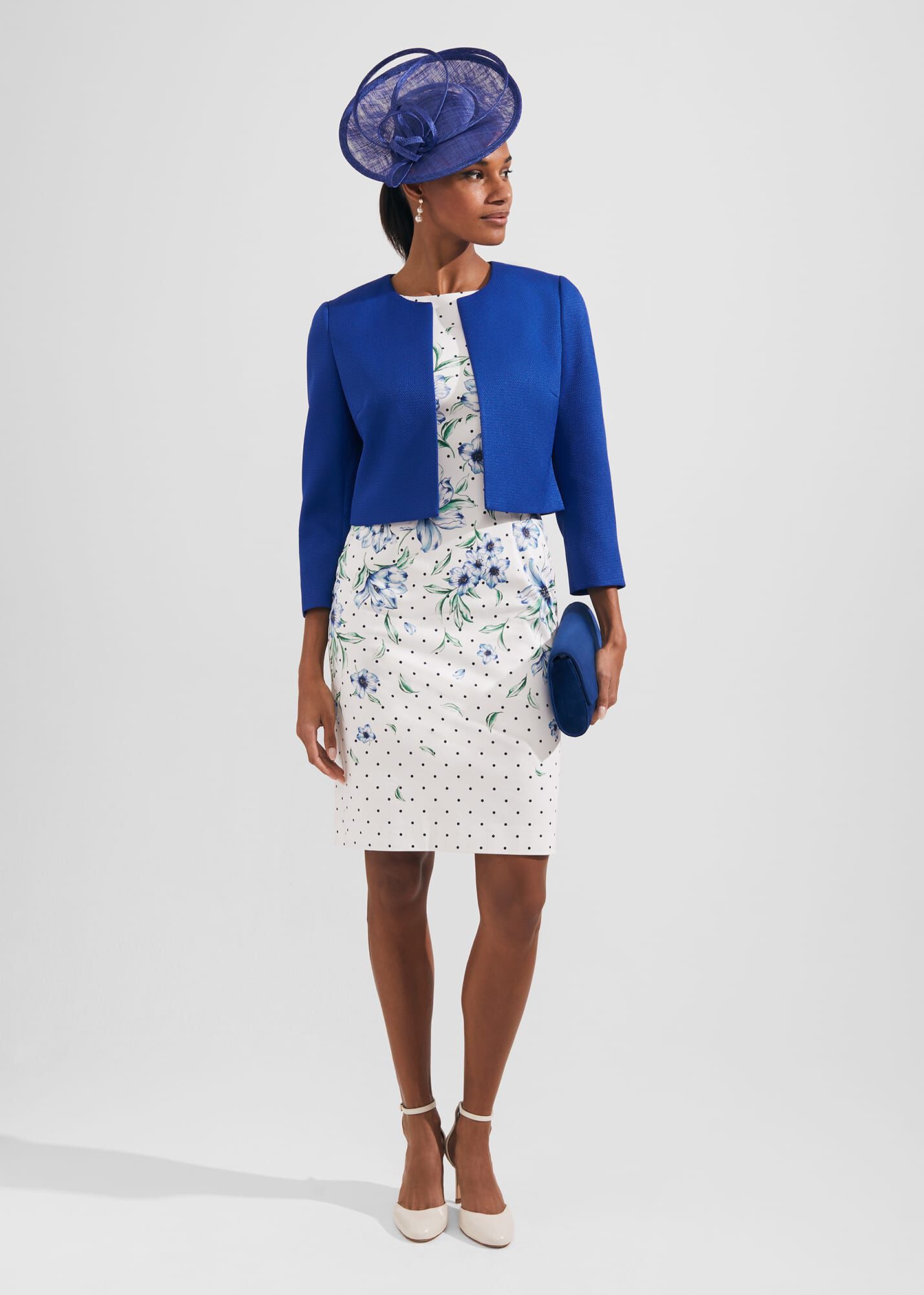 Hobbs fiona dress ivory multi sales