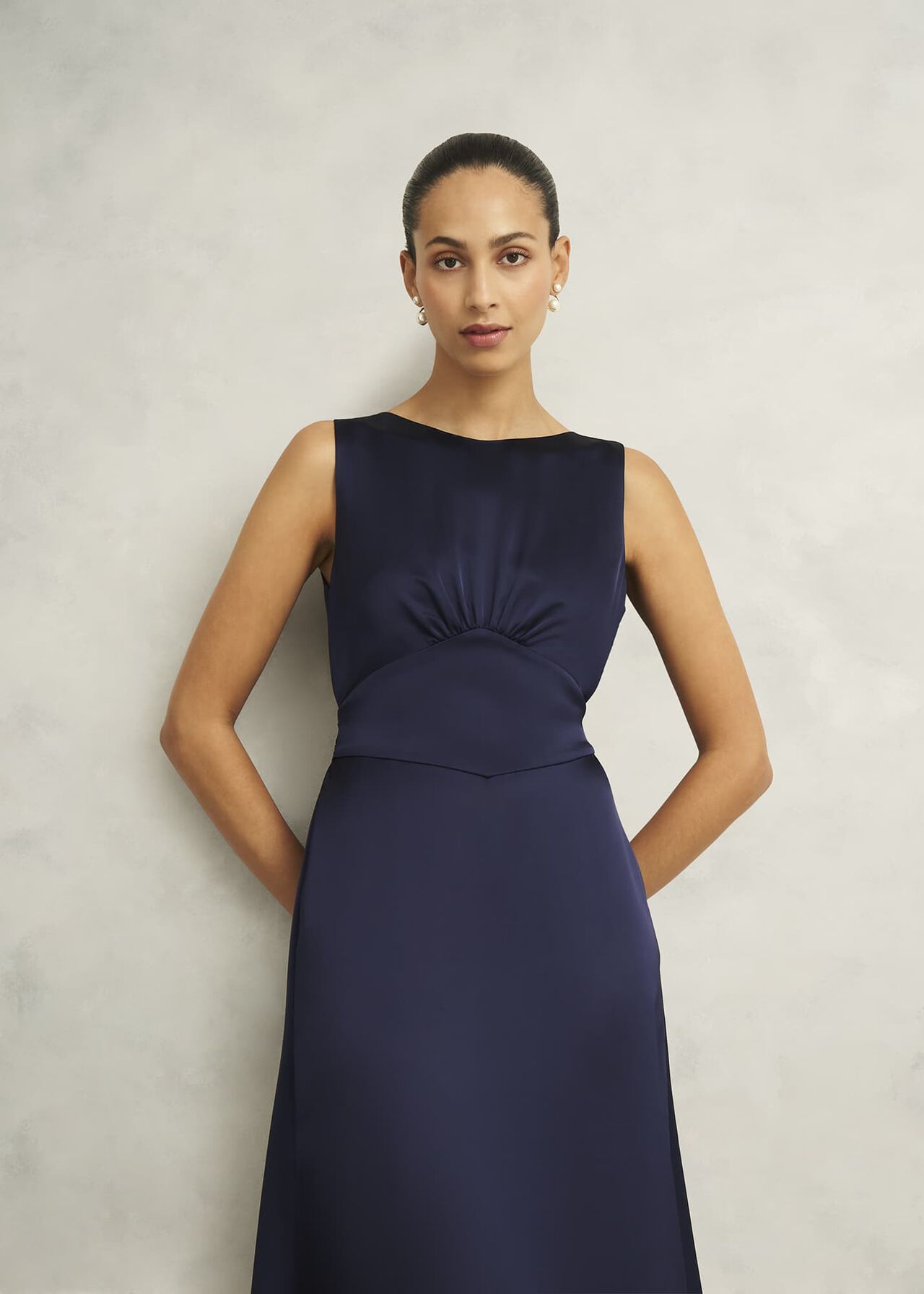 Jemma Dress, Midnight Navy, hi-res