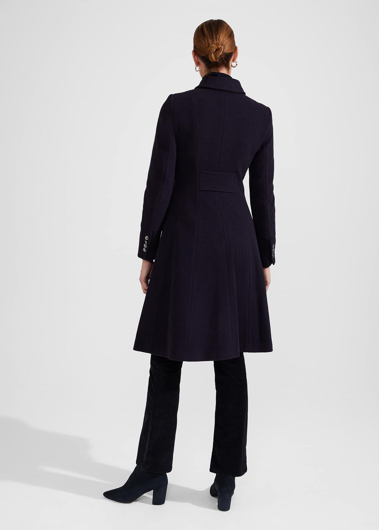 Clarisse Coat, Navy, hi-res