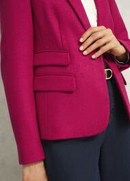 Clare Wool Jacket, Bright Pink, hi-res