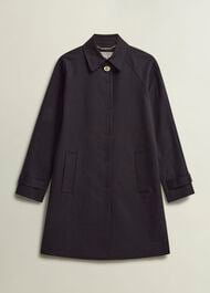 Vivienne Shower Resistant Trench Coat, Black, hi-res