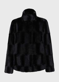 Andrea Faux Fur Coat, Black, hi-res