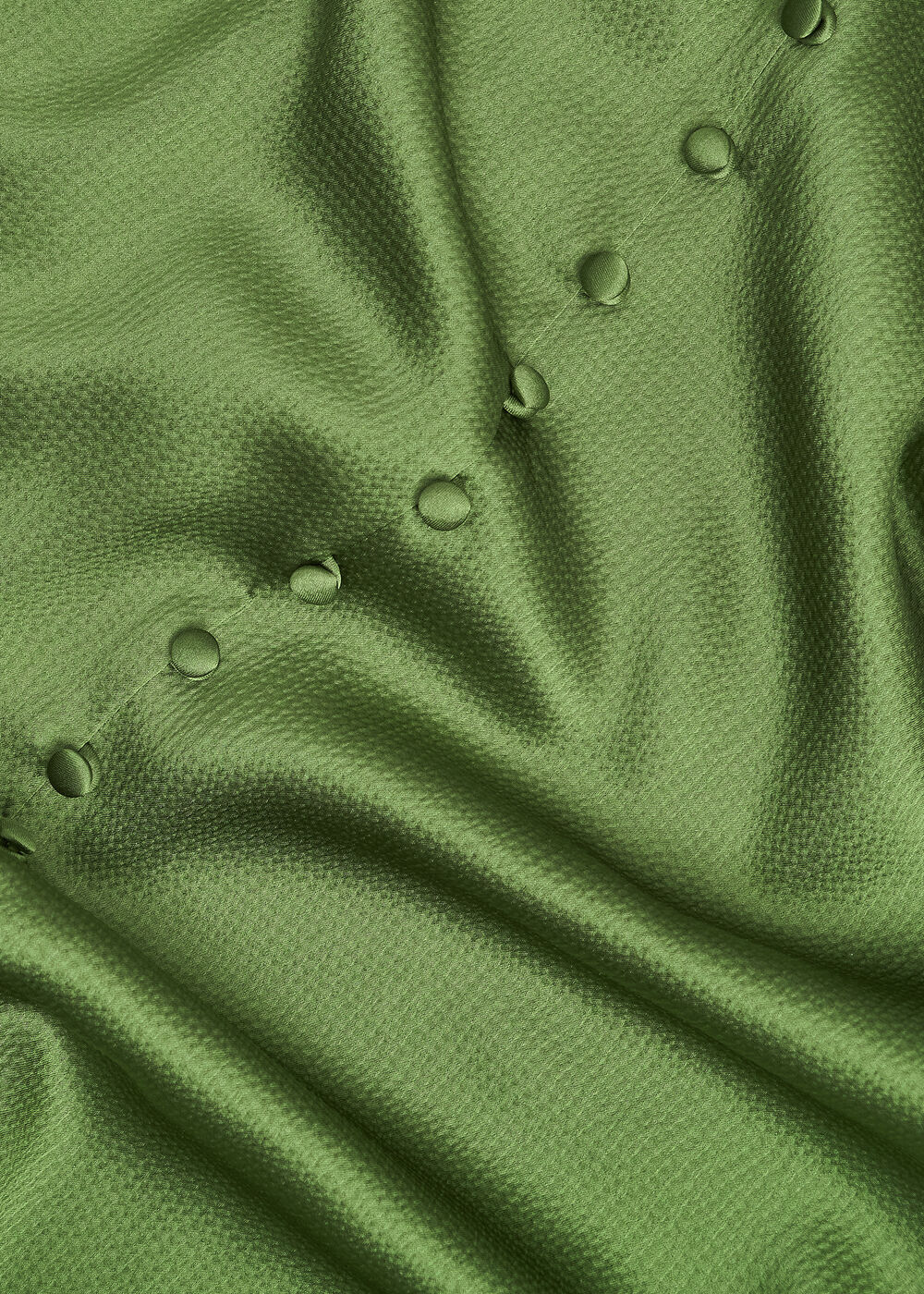 Petite Isabelle Textured Satin Dress, Bay Leaf Green, hi-res