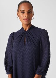 Faye A Line Dress, Navy, hi-res