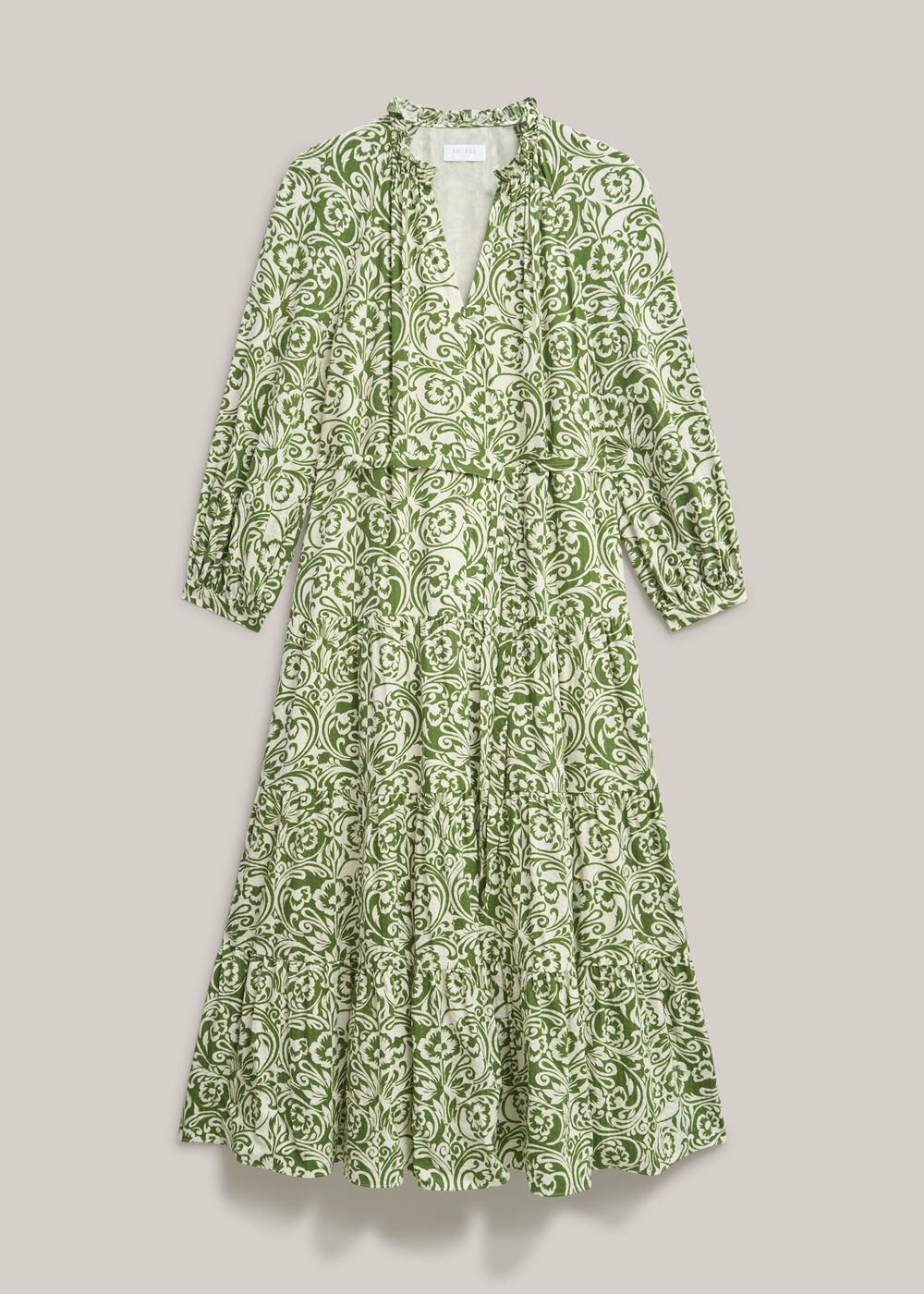 Petite Amaris Dress, Green Cream, hi-res