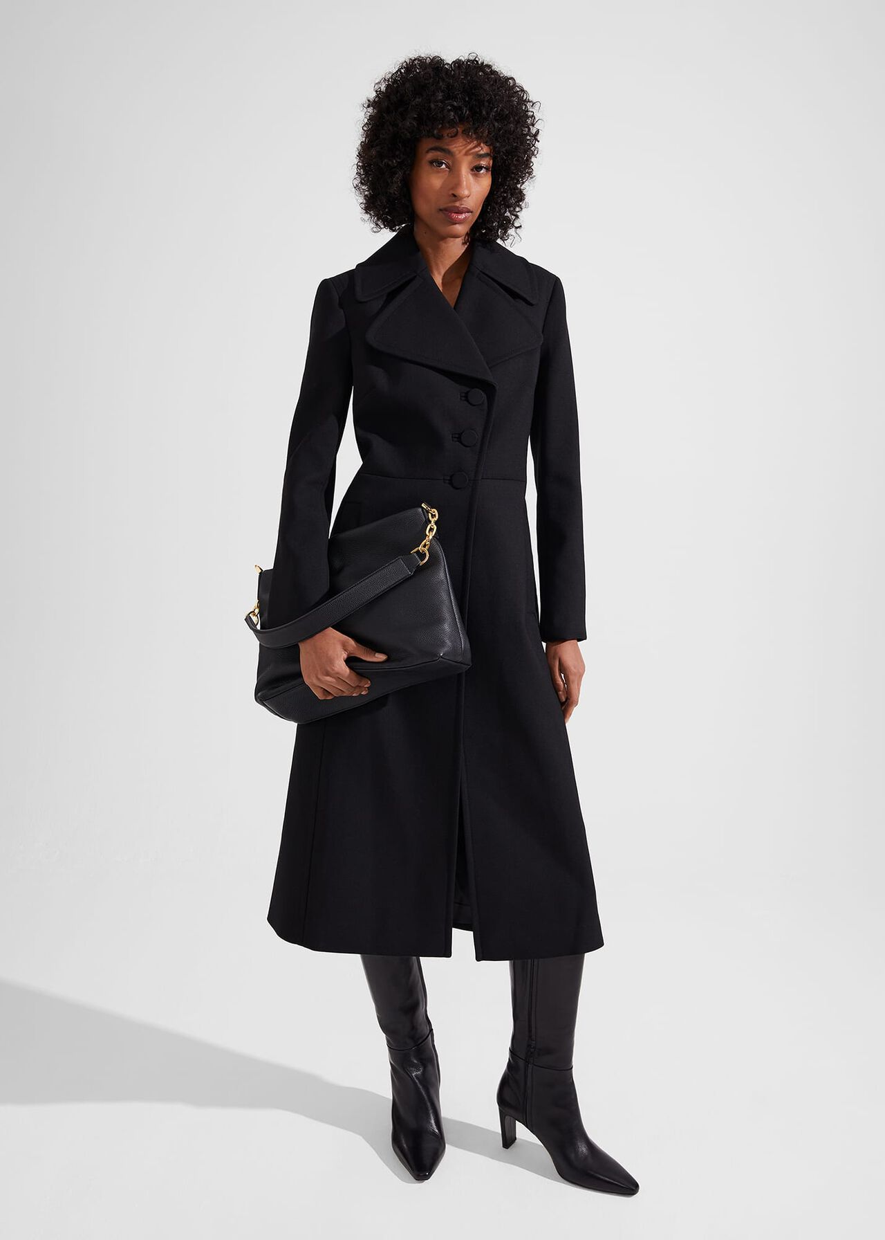 Dorothea Coat, Black, hi-res