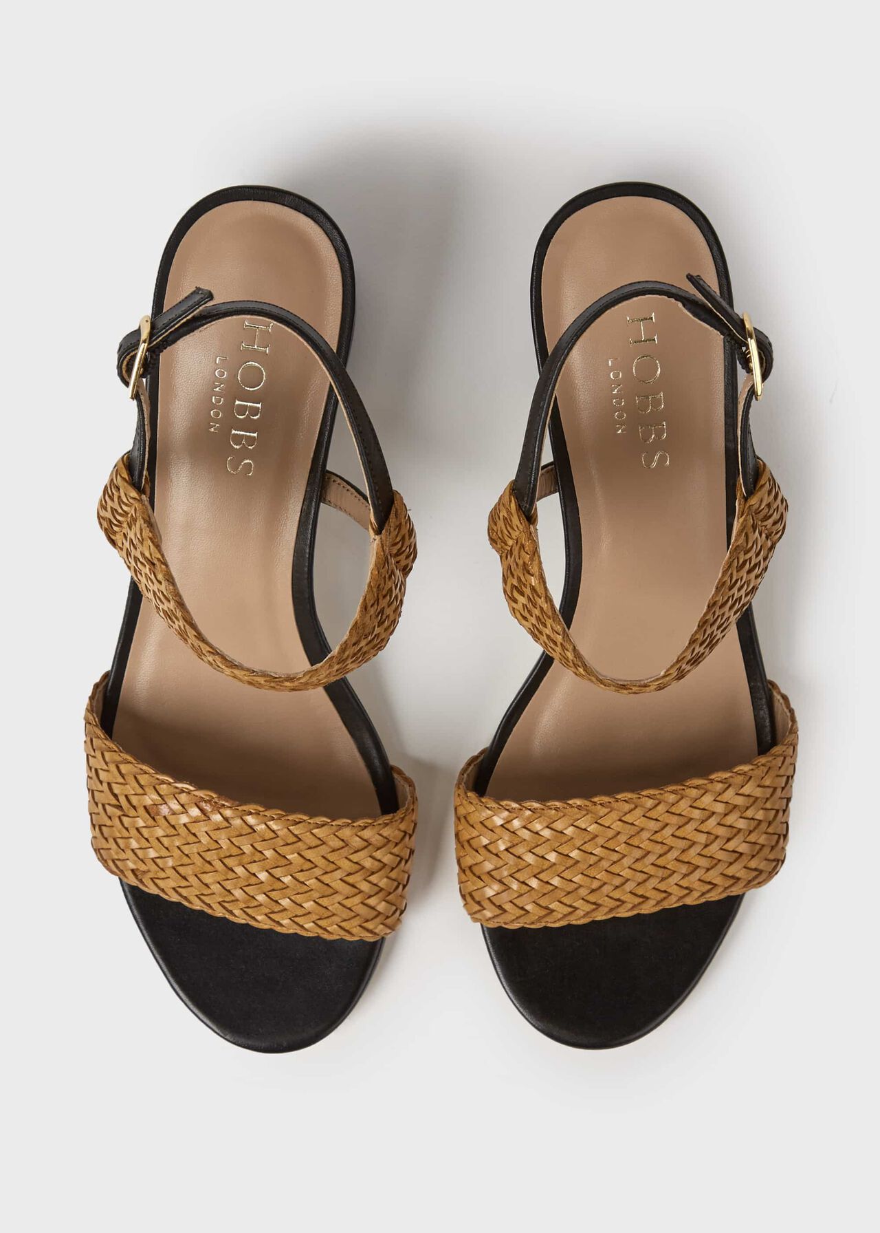 Lois Leather Sandals, Tan, hi-res