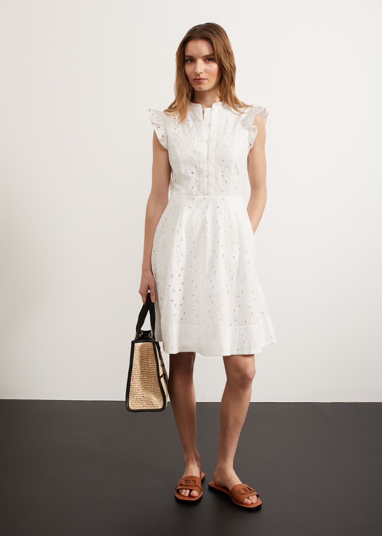 Sulby Dress, White, hi-res