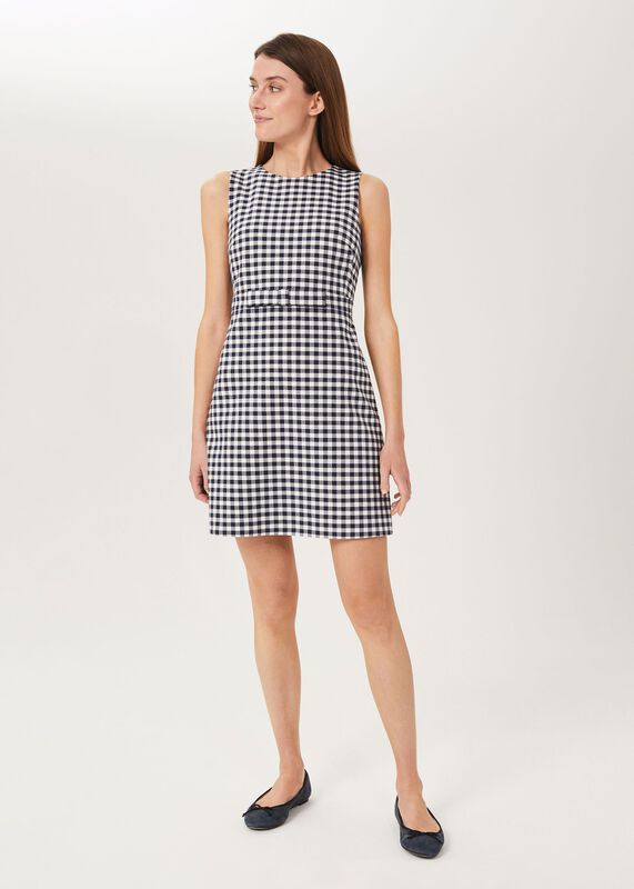 Astrea Check A Line Dress