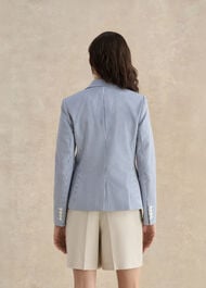 Blake Seersucker Jacket, Blue White, hi-res