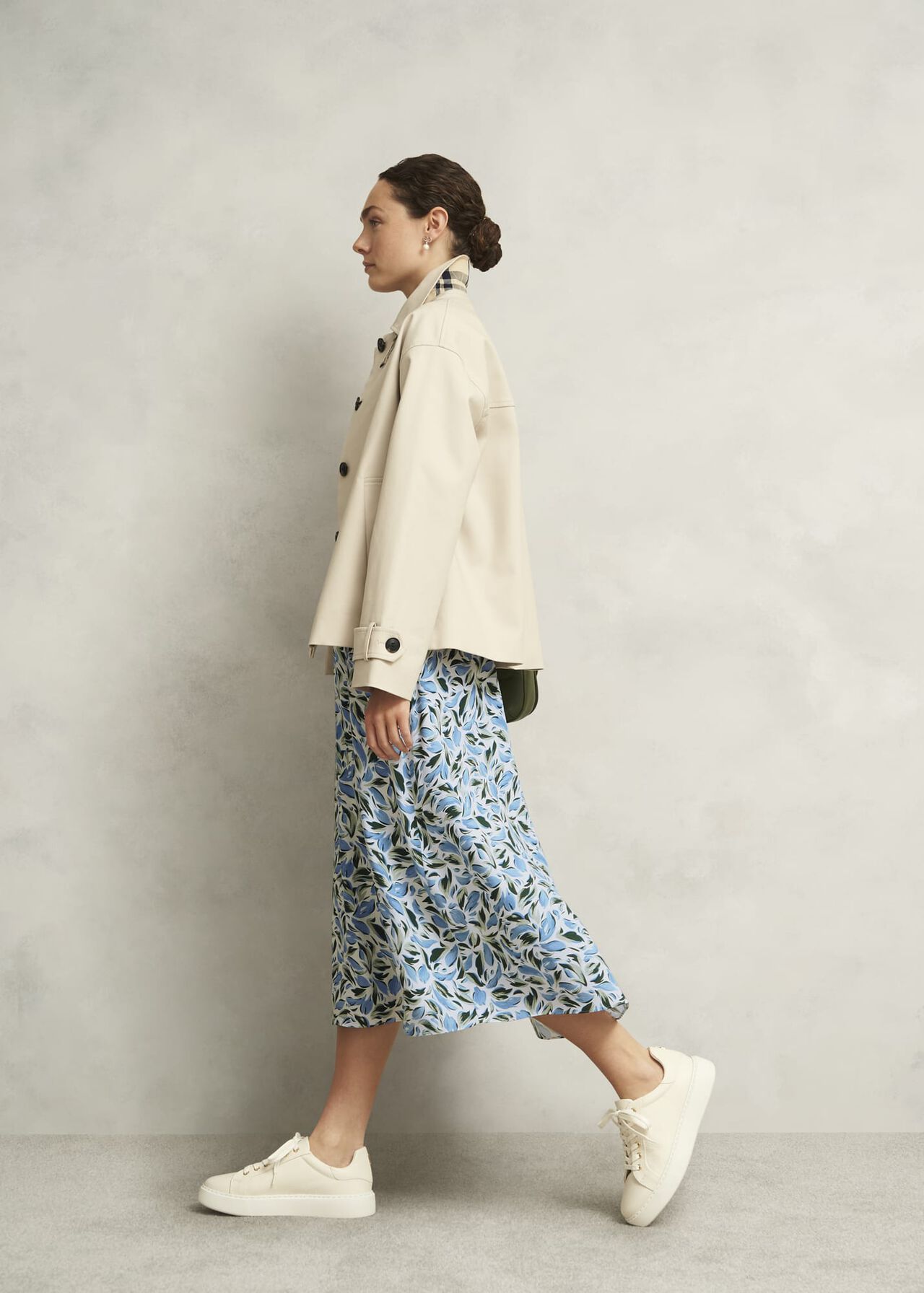 Bonnie Midi Tea Dress, Ivory Multi, hi-res