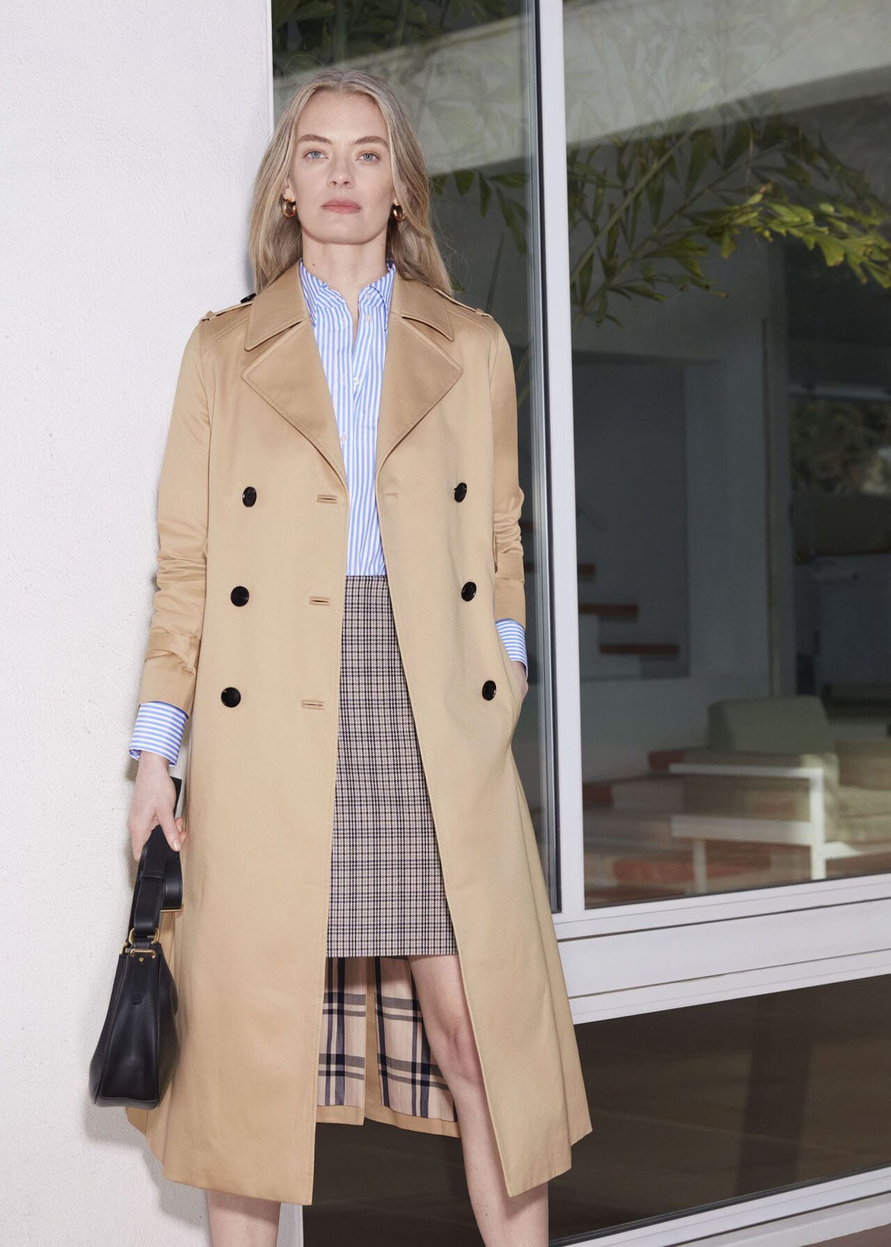 Newport Trench, Beige Suede, hi-res