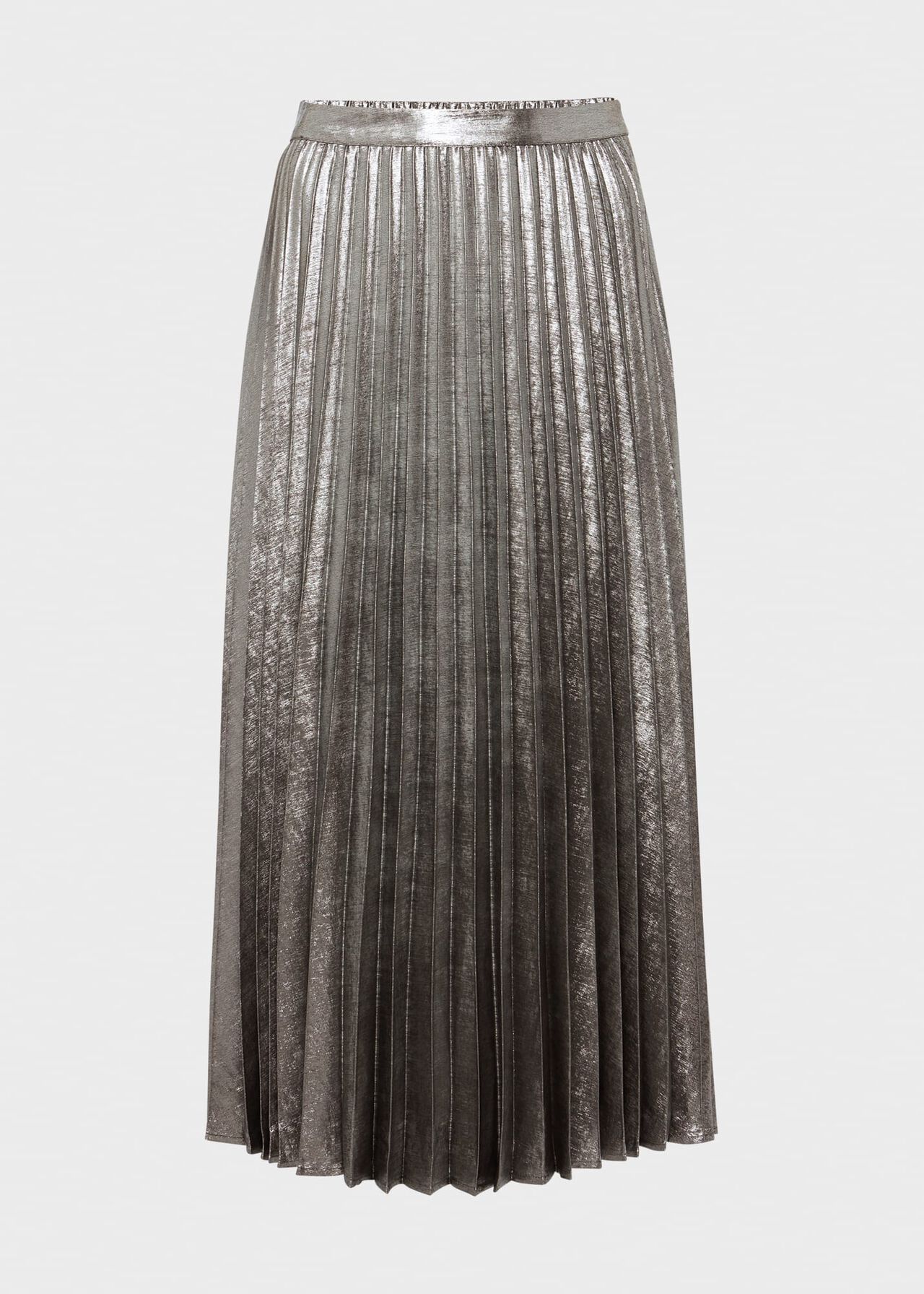 Annabella Pleated Skirt, Silver, hi-res