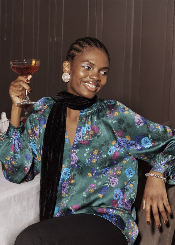 Edna Floral Top