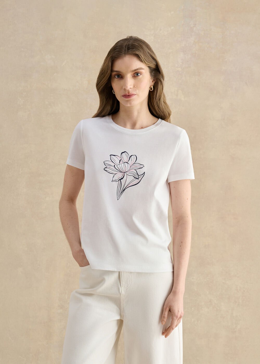 Pixie Print T-Shirt, White Multi, hi-res