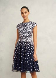 Betty Embroidered Dress , Midnight Pink, hi-res