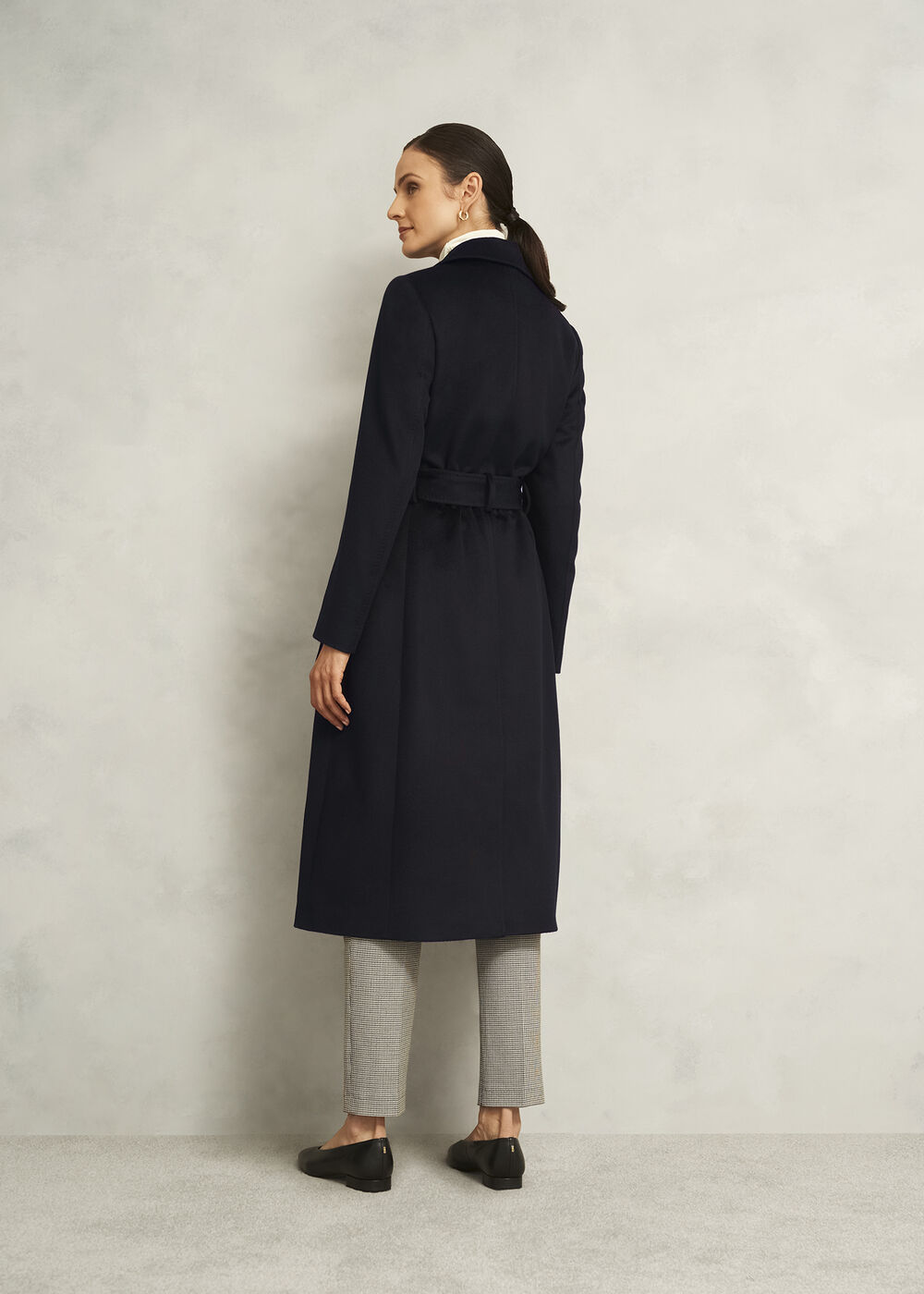 Petite Livia Wool Coat, Black, hi-res