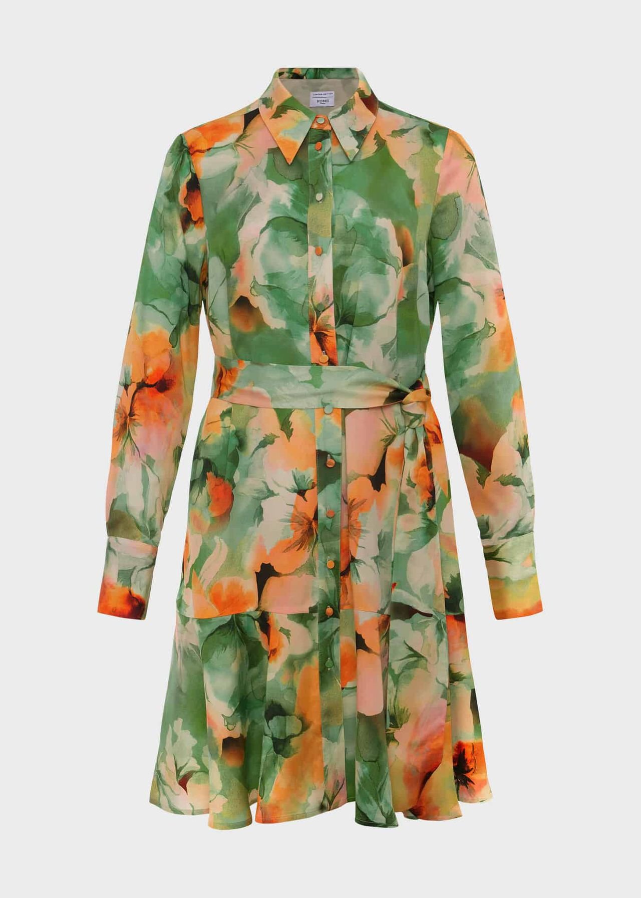 Ardleigh Shirt Dress, Green Orange, hi-res