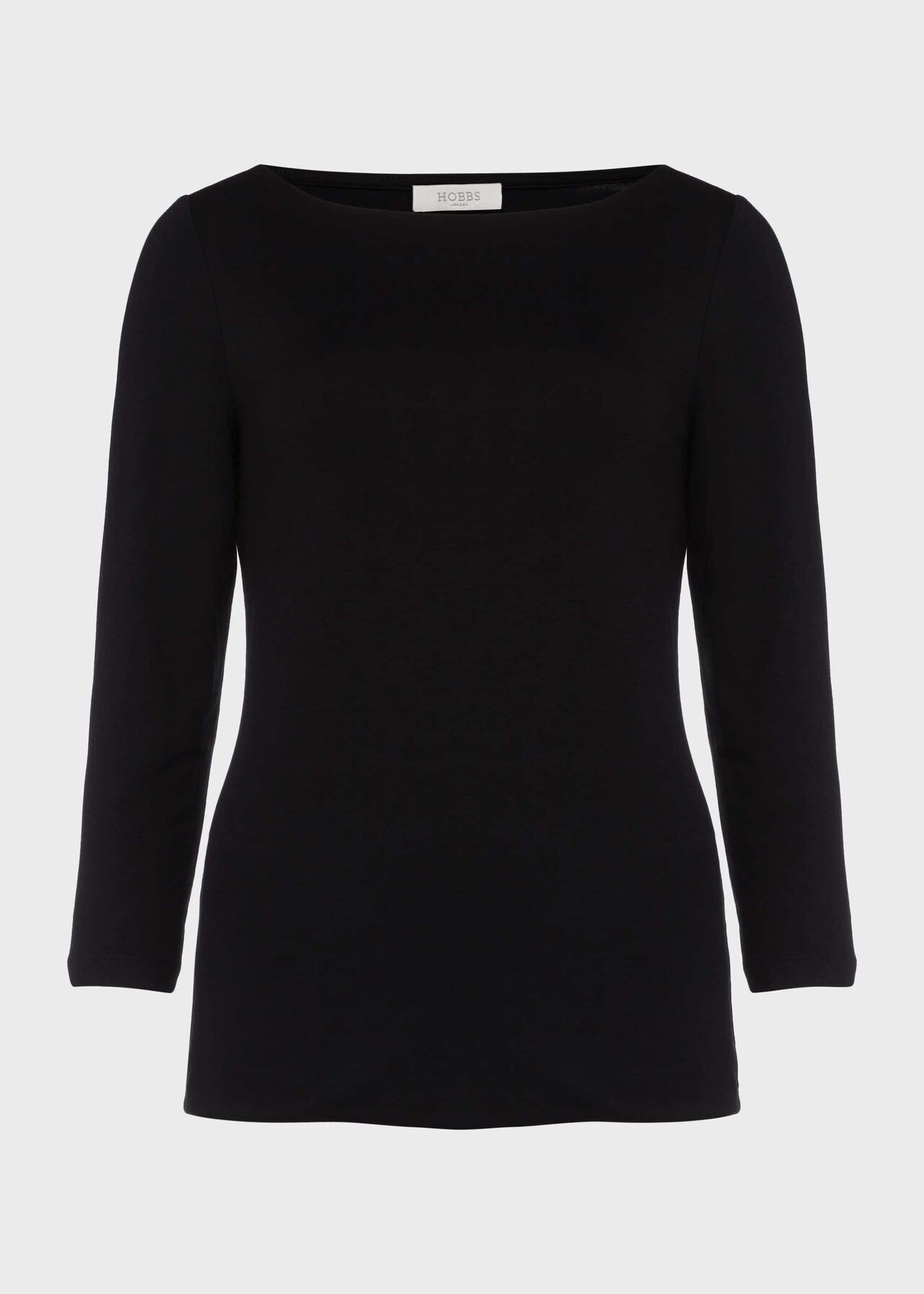 Sonya Double Fronted Top, Black, hi-res