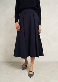 Berkeley Skirt With Wool, Navy, hi-res