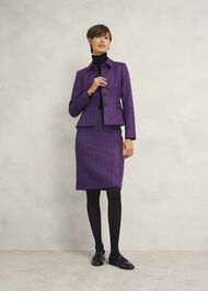 Daniella Wool Jacket, Purple Multi, hi-res