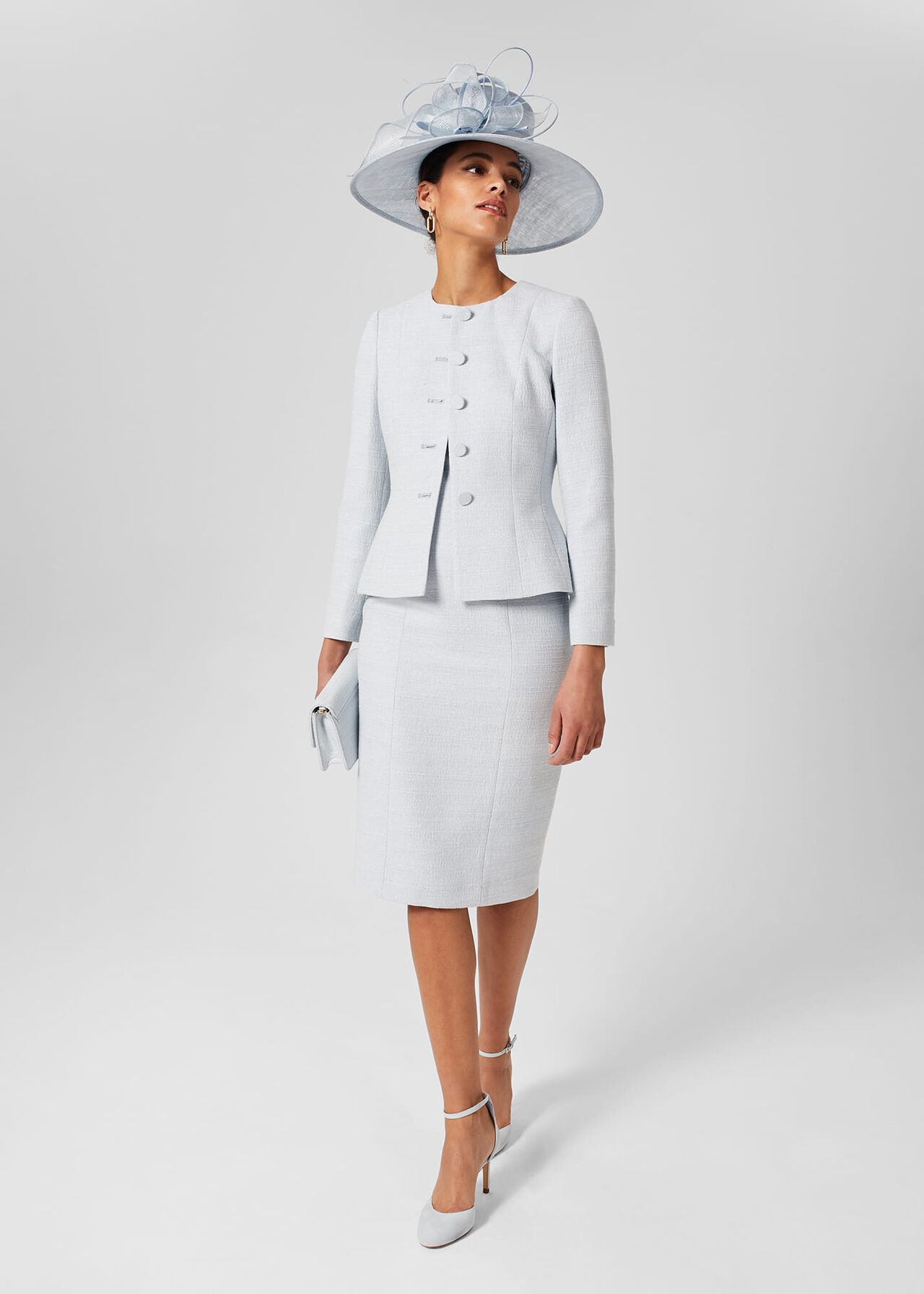 Petite Layla Shift Dress, Pale Blue, hi-res