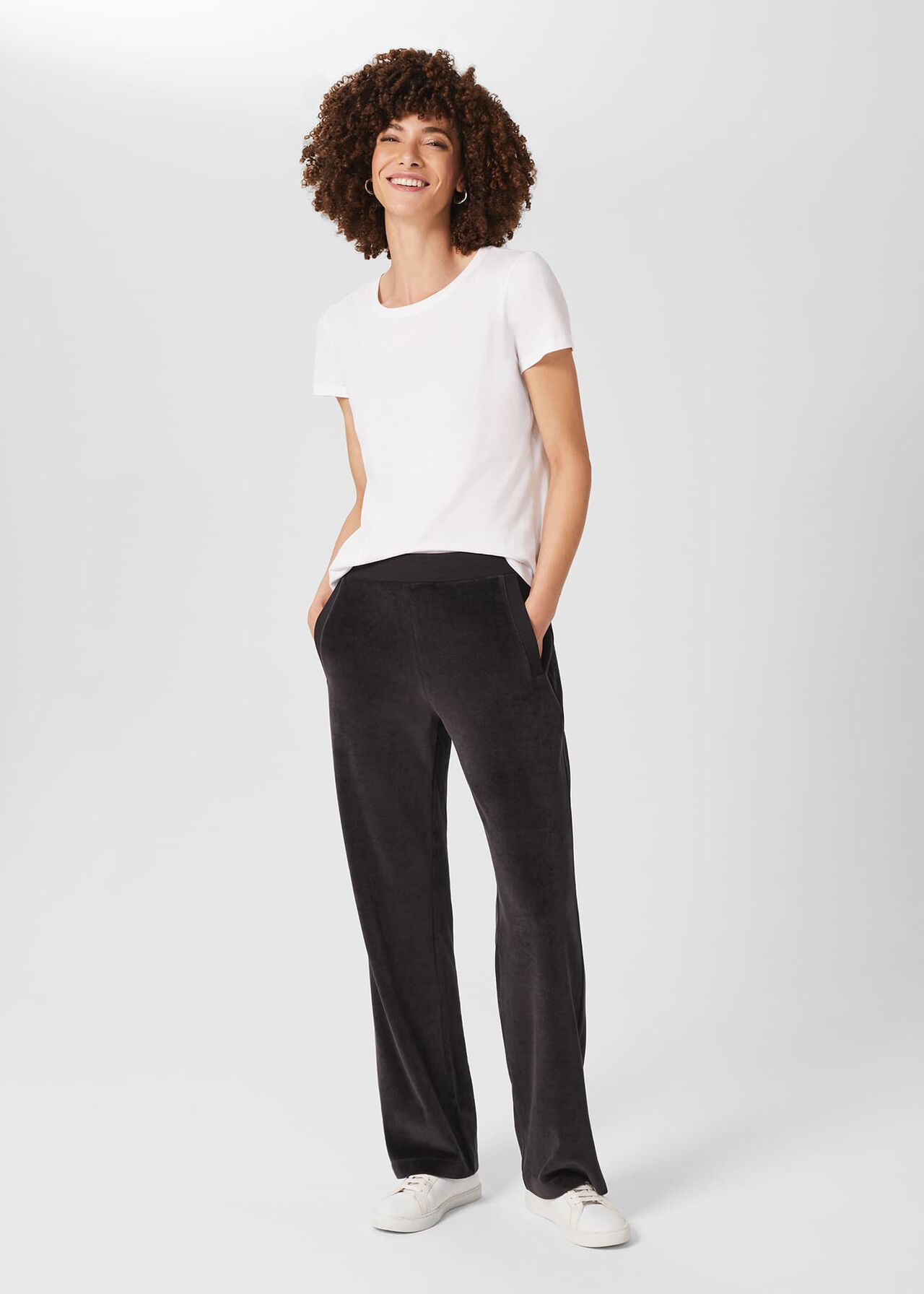 Harlow Trousers, Charcoal Grey, hi-res