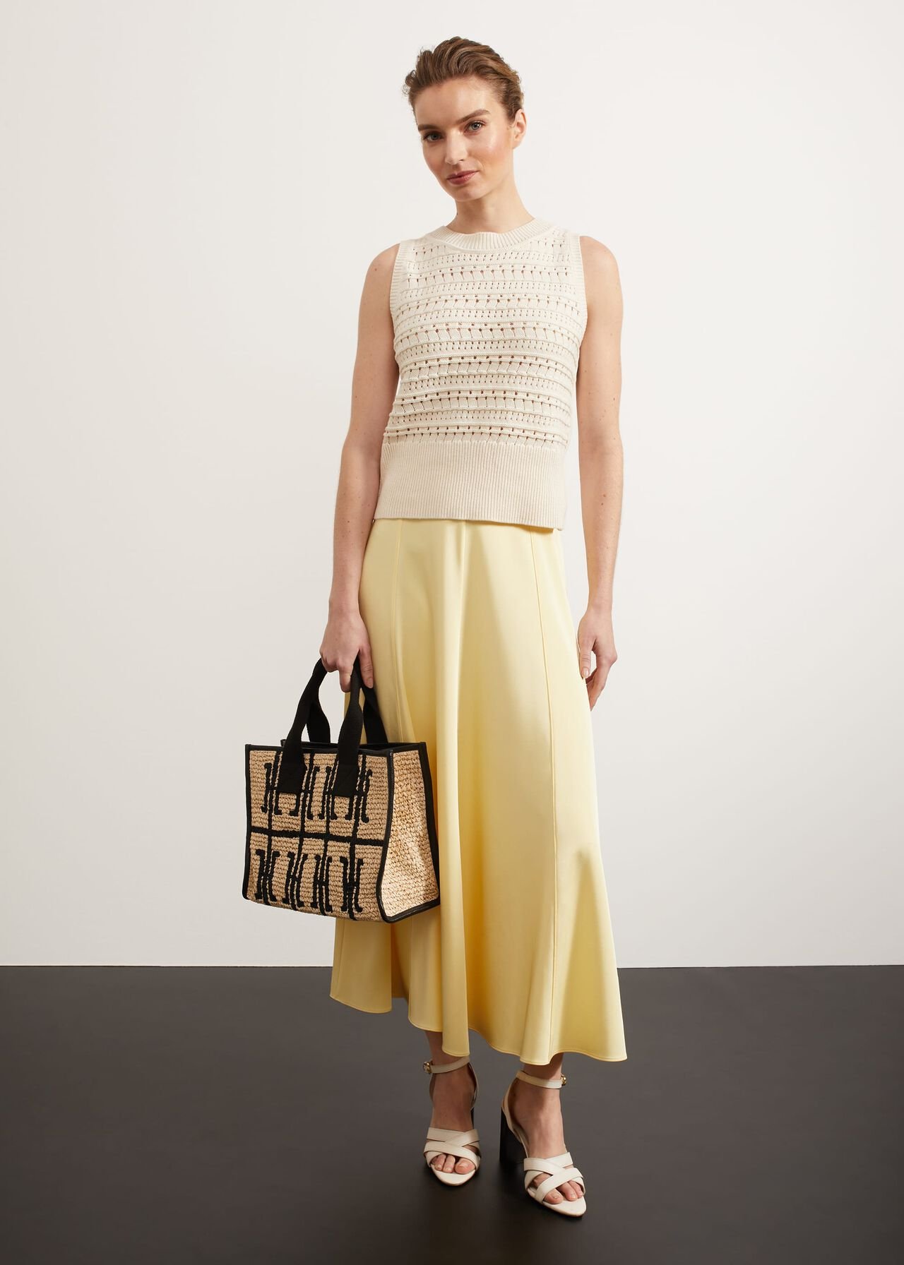 Charteris Skirt, Pale Yellow, hi-res