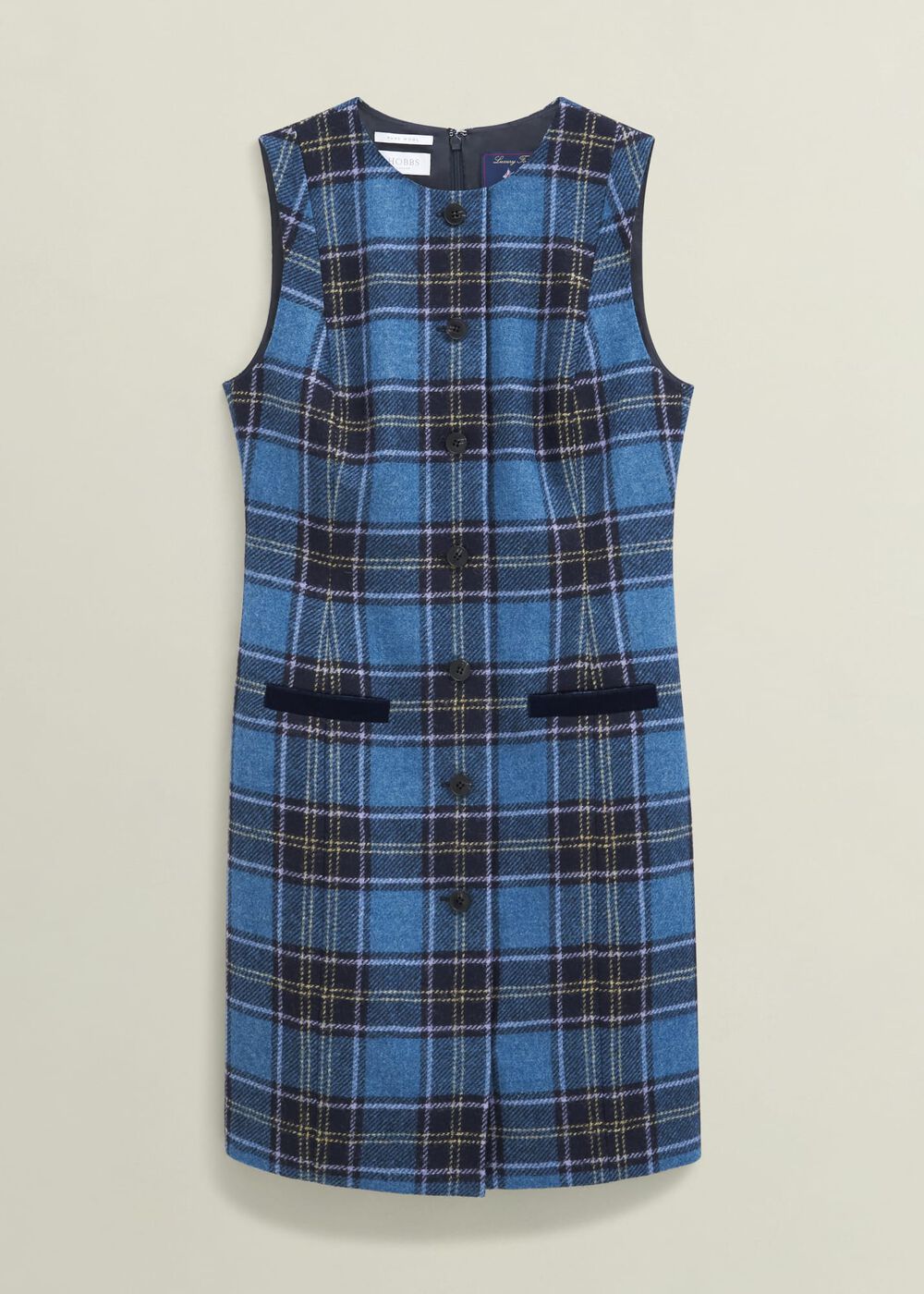 Joella Wool Dress, Blue Multi, hi-res