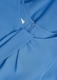 Jessa Twist Detail Dress, Bright Sky Blue, hi-res