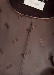 Livia Wool Coat With Faux Fur, Alder Brown, hi-res
