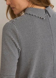 Tali Textured Top, Navy Ivory, hi-res