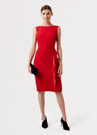 Elida Shift Dress, Red, hi-res