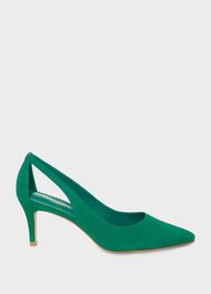 Natasha Court Shoes, Meadow Green, hi-res