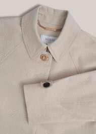 Petite Vivienne Shower Resistant Trench Coat, Buff Grey, hi-res