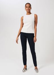 Summer Gael Tapered trousers With Stretch, Navy, hi-res